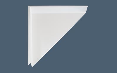 Corner Diverter in White