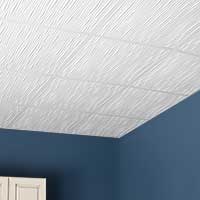 Room with Drifts-White ceiling panels