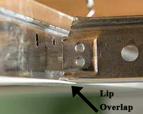 Lip overlap